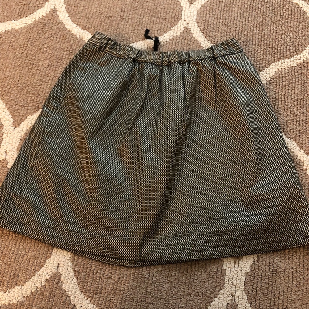 Madewell metallic mini skirt